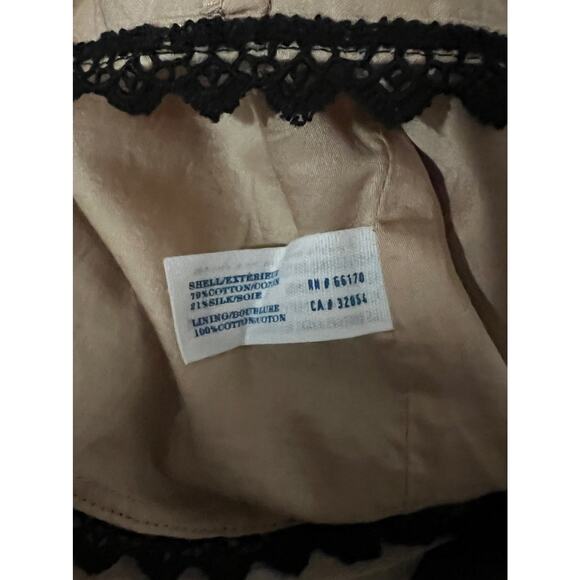 Anthropologie Leifsdottir Black and Tan Striped Macaw Dress Size 8 $298 - Picture 15 of 15